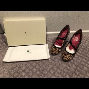 Kate Spade Faux Fur Heels